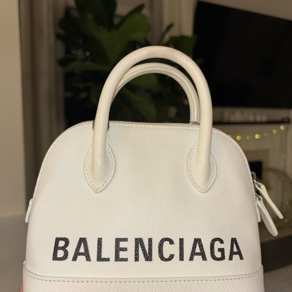 Balenciaga White Satchel Bag
